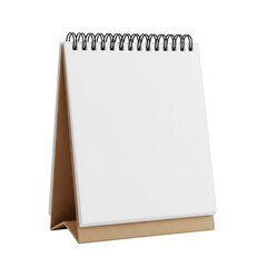 Spiral notebook on transparent background