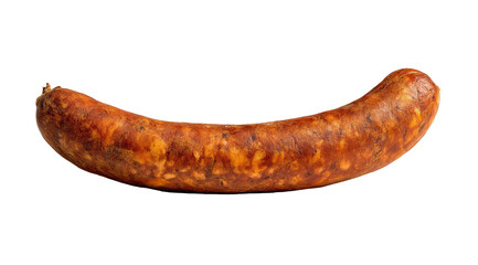 Single cooked sausage, curved