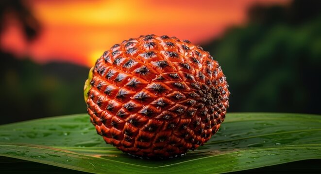 Exotic Amazonian Fruit with Natural Texture