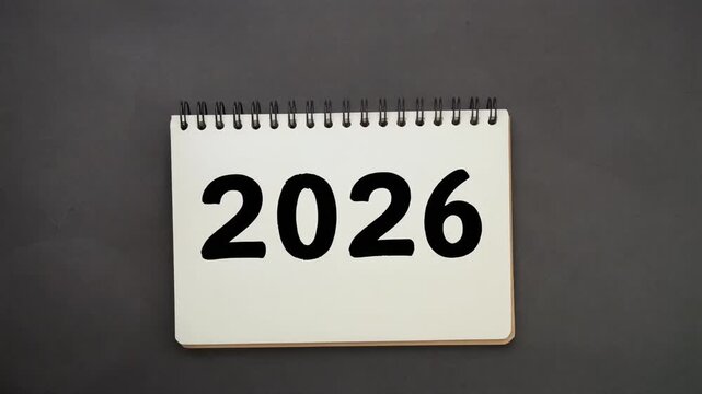 Year 2026 Calendar Page Showing the Upcoming Year as a New Beginning and Opportunity