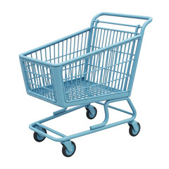 Shopping cart icon isolated on transparent background
