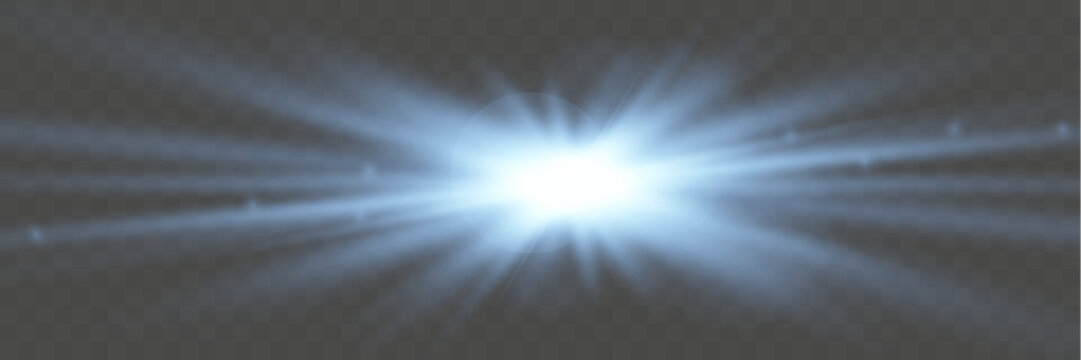 &laquo;Bright white sun light source with radiating beams, glares, and bokeh on a pale gray background in a simple design&raquo;