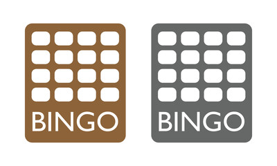 Bingo board icon. Lottery tickets sign. Lotto bingo cards symbol. flat style. Vector illustration. EPS 10 .