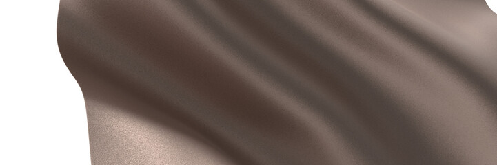 Glamourous Ripples: Abstract 3D Gold Cloth Illustration with Mesmerizing Waves