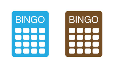 Bingo board icon. Lottery tickets sign. Lotto bingo cards symbol. flat style. Vector illustration. EPS 10 .