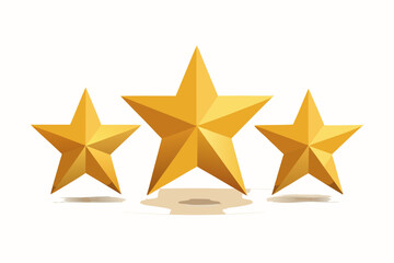 Obraz premium gold star on white