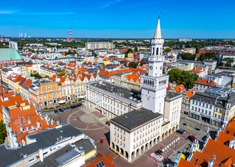 View of Opole old town in Opole Voivodeship, Poland