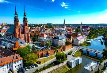 Obraz premium Opole Cathedral in Opole Voivodeship, Poland