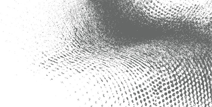 Grey textured abstract pattern with halftone dots and spray paint effect white