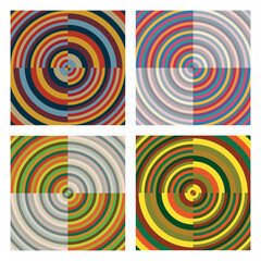 Collection of four tapestry or fabric patterns