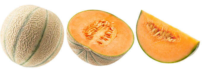 Melon isolated on white background