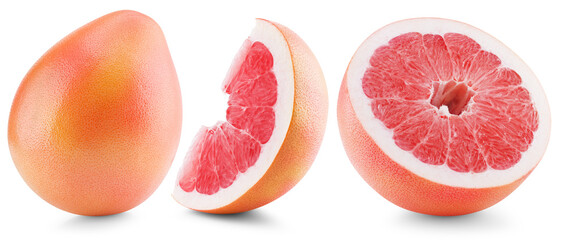 Grapefruit isolated on the white background