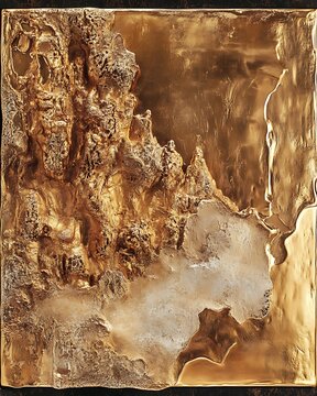 Abstract gold relief texture background high resolution image
