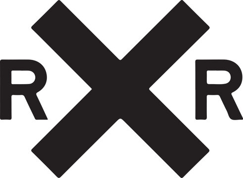 Rxr symbol or logo with bold black design and simple typography