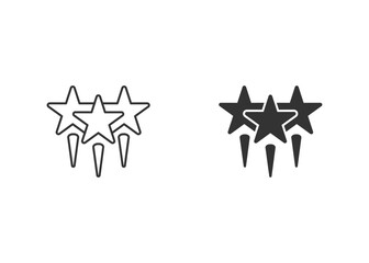 Stars Icon Set Multiple Style Collection