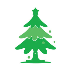 christmas tree liquid splash vector