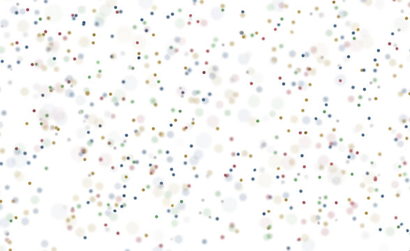 Abstract background featuring colorful dots and circles with a blurred effect. Perfect for celebrations, party decoratio