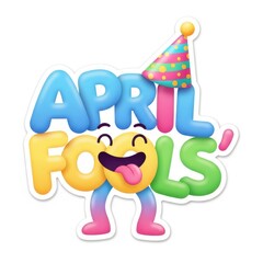 Obraz premium Celebrating april fools' day with a fun emoji