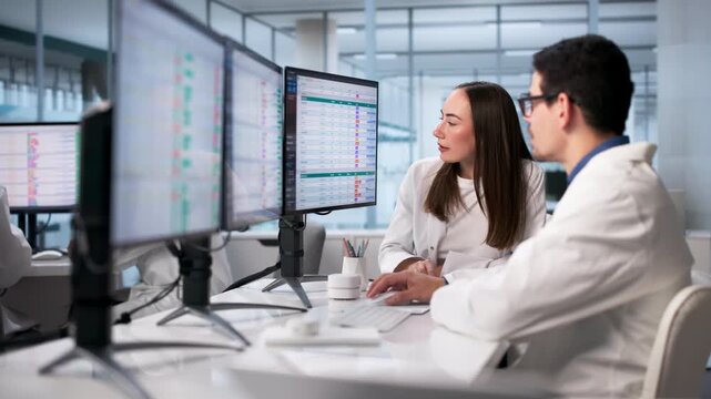 Diverse Clinicians Analyzing Medical Data Using Computers