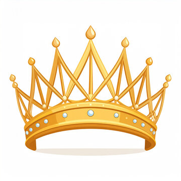 Złota korona diadem ilustracja