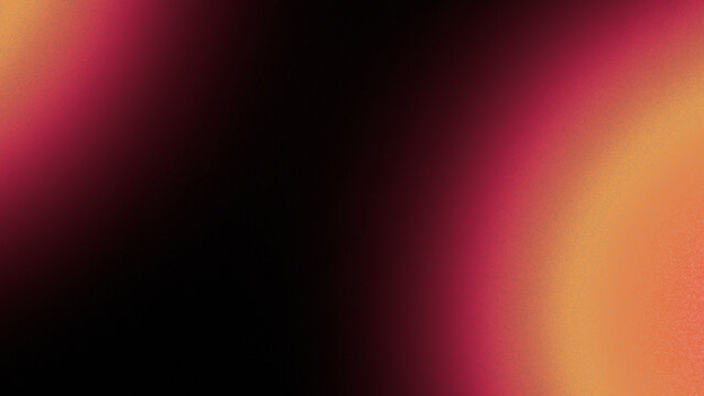 Abstract dark grainy background with red and orange light glow
