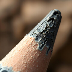 pencil on wooden surface