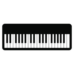 piano keys vector illustration