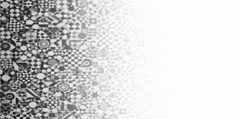 Obraz premium Abstract black and white background featuring a grunge vector texture and gray pattern design for a stylish technology wallpaper or artistic backdrop decoration