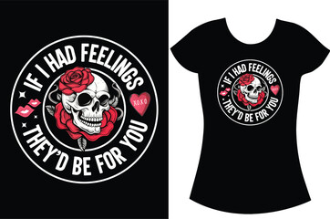 Fototapeta premium Valentine's Day vector and typography T-shirt design.