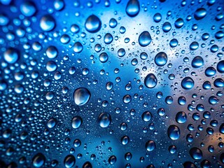 water drops on glass