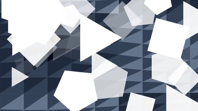 Modern Geometric Shapes Overlay on Dark Textured Background