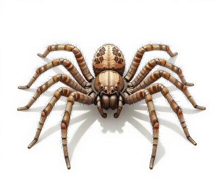 ilustraci&oacute;n detallada y realista de una ara&ntilde;a