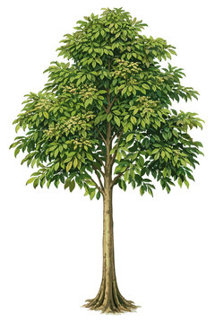 Gonystylus bancanus illustration art