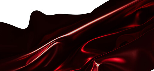 Obraz premium Abstract satin background in rich red tones, with subtle light reflections, perfect for design and decoration purposes.