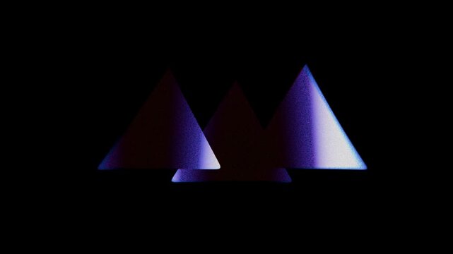 colourful grainy gradient prism shape abstract background
