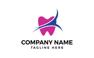 dental Logo template design. Vector art and illustration.