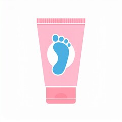 Krem do st&oacute;p ilustracja