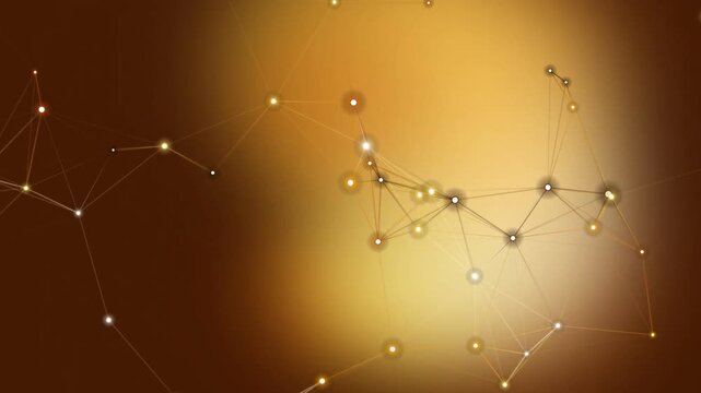An animated video showcasing a constellation pattern on a gradient background