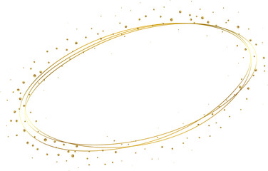 Golden Circle Sparkle Border