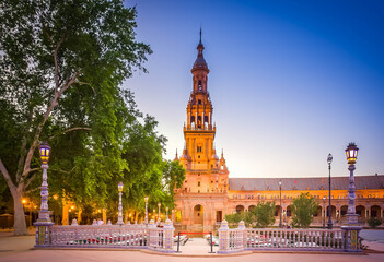 Fototapeta premium Plaza de Espa?a , Seville, Spain