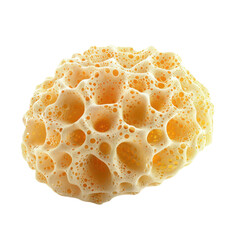 Natural sponge isolated on transparent background