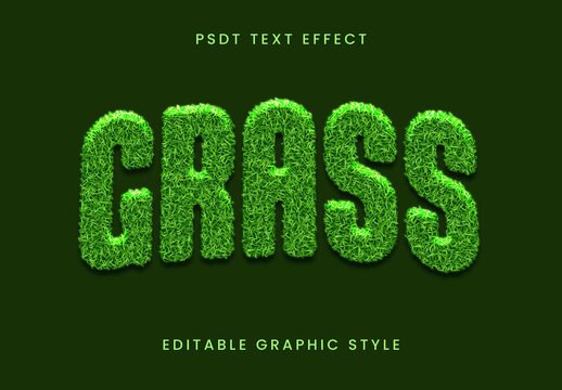 Green Lush Outdoor Grass Text Effect