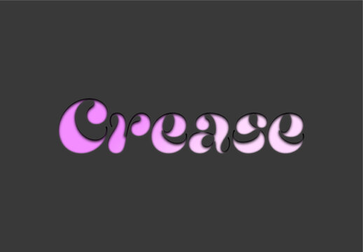 Pink And Purple Soft Bubble Paper Cutout Text Effect