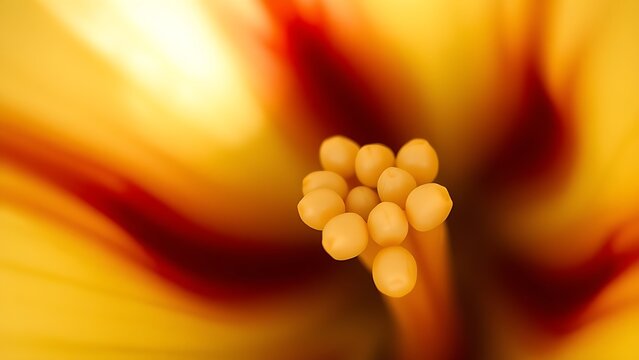 gibberellin. Macro view of tiny pearl-like ovules inside a lily's ovary, intricate biological detail. gardening catalogs, home-decor guides, designed for gardening and botanical catalogs.