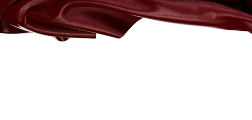 Close up shot of maroon fabric with flowing texture and folds. Perfect for backgrounds and design assets.  Creates a sen © vegefox.com