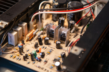 Obraz premium repair of the guitar amp
