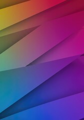 Obraz premium A vibrant digital background featuring smooth color transitions and sharp, interlocking geometric shapes creating a modern and dynamic visual texture ,line ,deep ,smooth