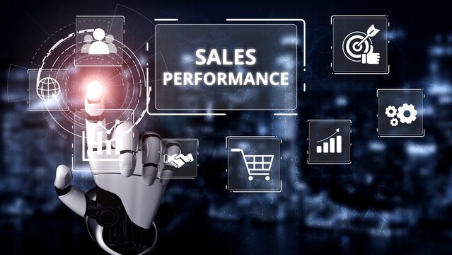 Digital sales performance dashboard showing sales performance metrics, performance trends, sales performance analytics, and sales improvement in business context. Muxer