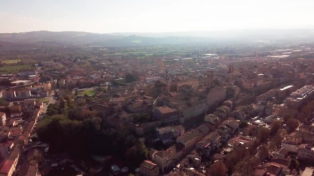 jesi, Italy, city view, medieval city, medieval walls, Medieval Architecture, Ancient History, OldTownCharm, Cobblestone Streets, Castle Life, Historical Gem, panorama, landscape, aerial shot, Travel