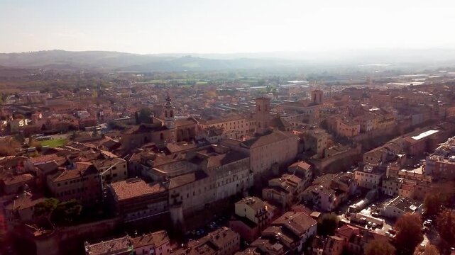 jesi, Italy, city view, medieval city, medieval walls, Medieval Architecture, Ancient History, OldTownCharm, Cobblestone Streets, Castle Life, Historical Gem, panorama, landscape, aerial shot, Travel